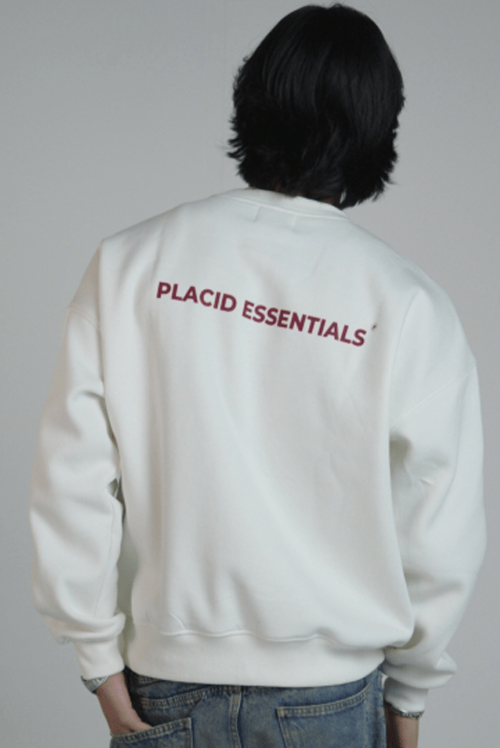 "Placid.Disruption" Crewneck - Placid Essentials